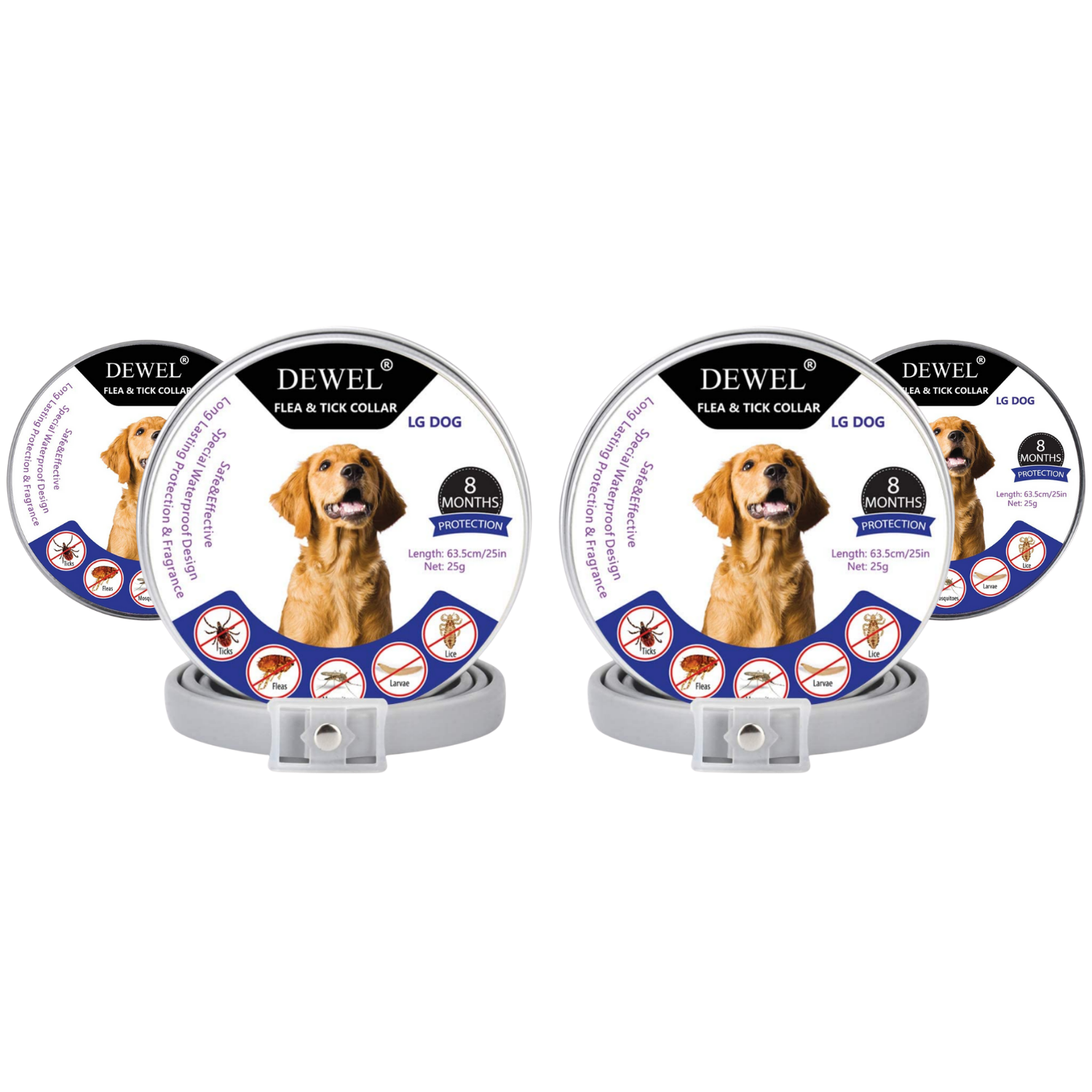 DEWEL Natural Dog Flea and Tick Collar Official Store DEWELPRO DEWELPRO LLC
